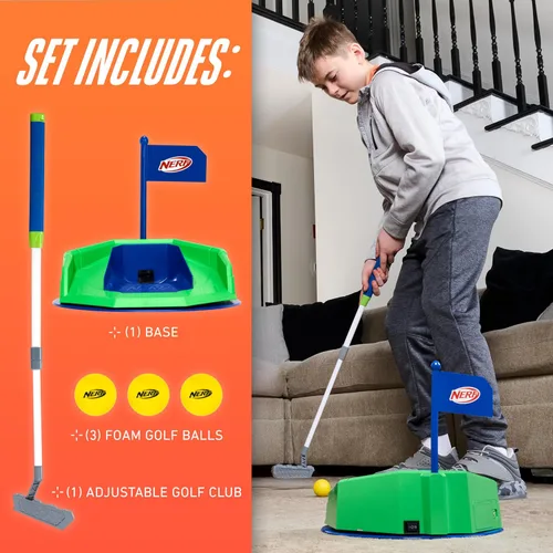 Miniatura 4 de Juego de golf NERF Pivot Putt – Dispara automáticamente las pelotas de golf – 3 modos de juego – Modo de giro para juego de desafío