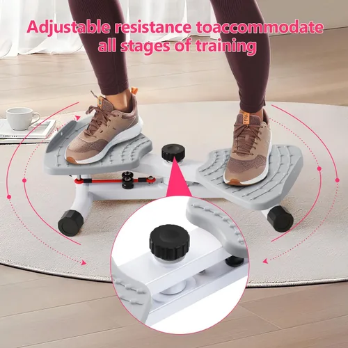 Miniatura 6 de Máquina de torsión de cintura y máquina de abdominales – 300 libras sin ruido para ejercicio de núcleo, gimnasio en casa con bandas de resistencia