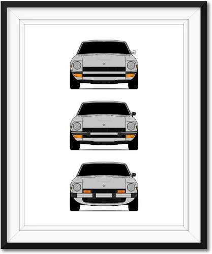 Miniatura 5 de Custom Car Posters Póster hecho a mano compatible con Datsun 240Z 260Z 280Z, generaciones e impresión de Datsun S30/Nissan S30 (Nissan Fairlady Z)