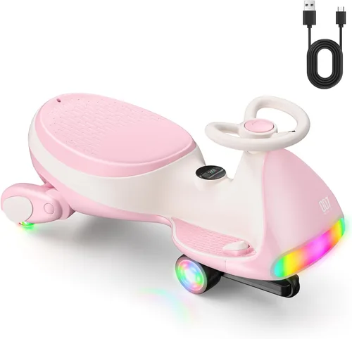 Miniatura 10 de FanttikRide N7 Ultra Carro Eléctrico Wiggle con Batería Recargable Tipo C, Carro para Niños con Motor MagicMute, 2 Velocidades Máx 4 Mph, 9 Modos