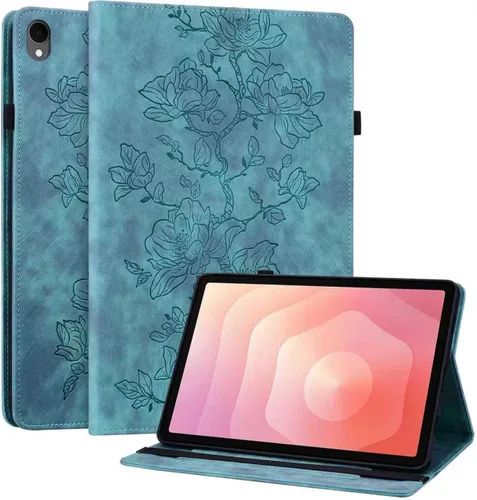 Miniatura 19 de Funda para Samsung Galaxy Tab S5e 10.5 2019 Modelo SM-T720/T725/T727, funda delgada de piel sintética con soporte multiángulo y soporte