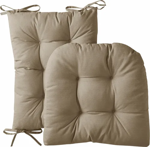 Miniatura 6 de Marina Decoration Cojín para silla mecedora, cómodo, grueso, copetudo, con respaldo alto, antideslizante, juego de 2 piezas superior e inferior