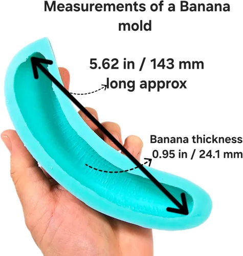 Miniatura 2 de Molde completo de plátano molde de helado de plátano molde de cera de silicona moldes de frutas realistas moldes de cera derretida NC005
