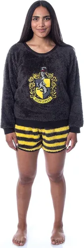 Miniatura 6 de Harry Potter - Conjunto de pijama para mujer, suéter y pantalones cortos, para todas las casas