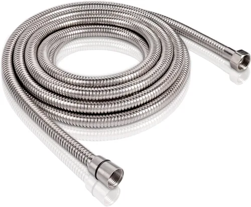 Miniatura 9 de PHASAT Manguera de ducha, reemplazo de manguera de ducha extra larga de 138 pulgadas, manguera de cabezal de ducha de acero inoxidable 304, Níquel