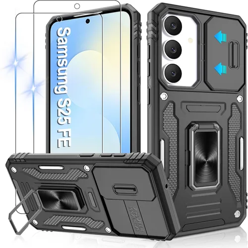 Miniatura 120 de Gritup para Samsung Galaxy S22 Funda con protectores de pantalla HD de 2 paquetes y cubierta deslizante para la cámara, protección contra caídas