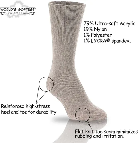 Miniatura 6 de World's Softest Calcetines Unisex Classic Crew
