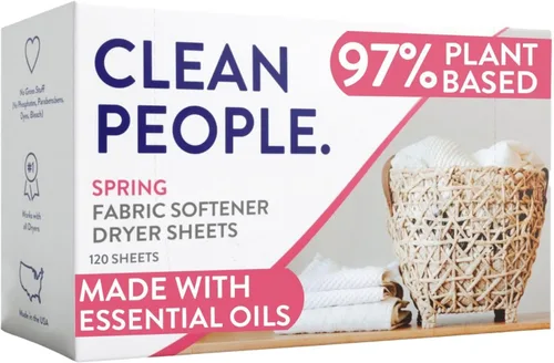 Miniatura 21 de The Clean People Sábanas suavizantes de tela, sábanas para secadora, suavizan y eliminan la adherencia estática, suavizante vegano, sin fragancia