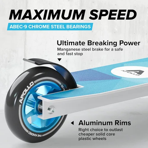Miniatura 5 de APOLLO Pro Scooter Genius 4.0 - Patinetes profesionales para adolescentes, adultos y niños - Patinetes geniales para trucos, scooter de acrobacias