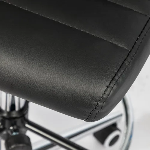 Miniatura 8 de Okeysen - Silla de dibujo sin brazos, silla de oficina ergonómica de cuero de 400 libras con anillo de pie ajustable, moderna silla de escritorio