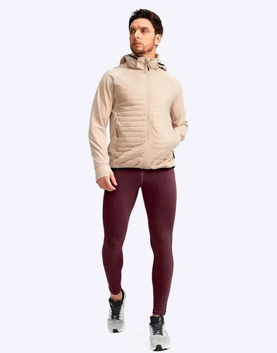 Miniatura 6 de Pudolla Men's Thermal Running Tights with 3 Zipper Pockets Workout Compression Leggings Cycling Pants for Men Hiking Jogging