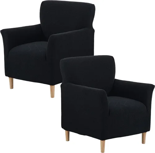 Miniatura 35 de Fundas de jacquard para sillón de banquete, fundas suaves para sillón, fundas elásticas de 1 pieza para sala de estar, funda antideslizante