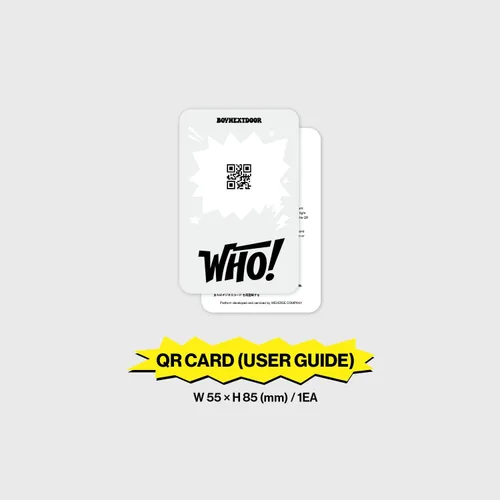 Miniatura 4 de BOYNEXTDOOR - 1ER ÁLBUM SENCILLO [WHO!] (Weverse Albums Ver.) Caja exterior + Tarjeta de intercambio + Tarjeta QR + Tarjeta fotográfica + 3 Tarjetas