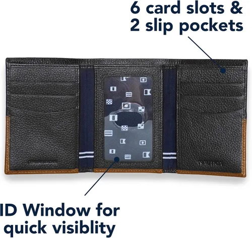 Miniatura 4 de Nautica Classic J-Class Leather Bifold Wallet
