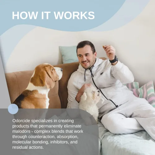 Miniatura 4 de Odorcide Odormed - Concentrado eliminador de olores - Eliminador de olores para mascotas para olores fuertes en pisos, paredes, jaulas y más