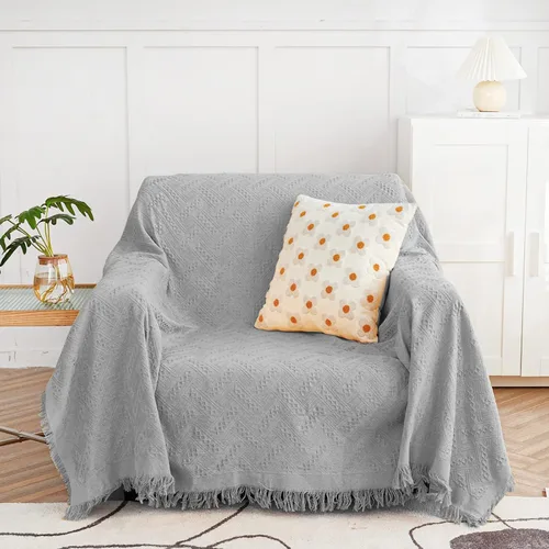 Miniatura 19 de MYSKY HOME - Funda para sofá, fundas para sofás, funda para silla extragrande, funda para sofá geométrico de color chocolate, funda para sofá