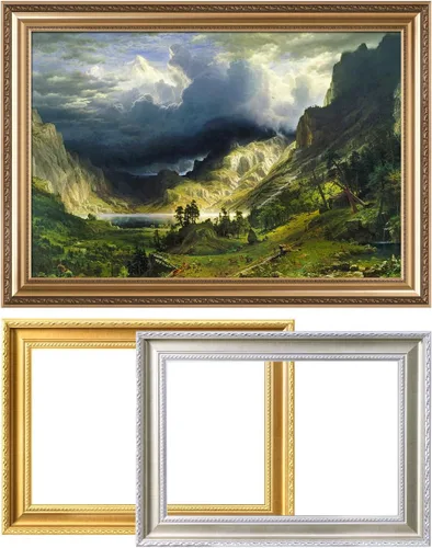 Miniatura 27 de DECORARTS - Impresiones de Giclee de Lirios de Agua de Claude Monet, Arte de Pared Enmarcado con Marco de Madera Maciza, Decoración de Jardín