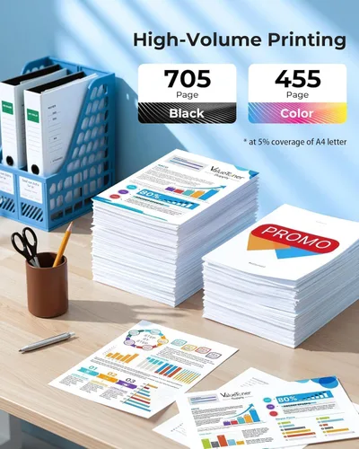 Miniatura 3 de Paquete combinado de cartuchos 67XL negro/color para tinta de impresoras HP Ink 67 67XL para impresoras Deskjet 2700e 2755e 2732 2752 Deskjet 4155