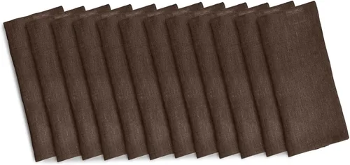 Miniatura 13 de Solino Home Servilletas de cóctel de lino negro Chambray de 6 x 6 pulgadas, servilletas de tela de lino 100% puro, juego de 12 servilletas cuadradas
