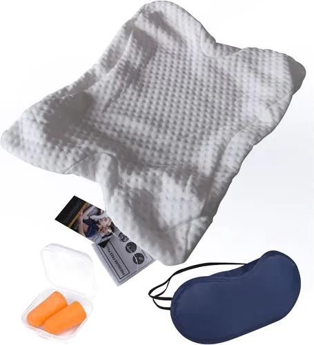 ALEVMOOM Almohada de brazo para dormir para pareja, espuma viscoelástica, para viajes, en forma de arco, almohada en forma de U, que proporciona