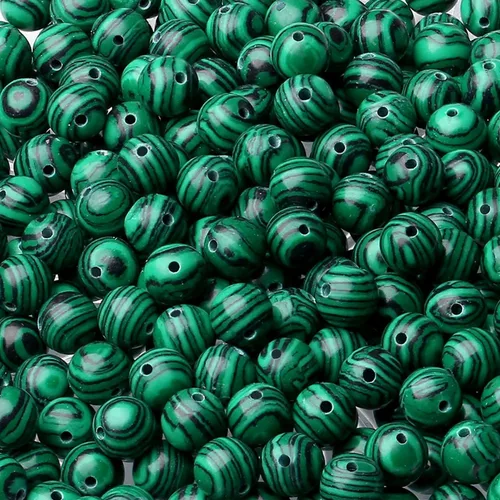 Miniatura 25 de LAIDANLA Cuentas de piedra natural de turmalina rosa y jade, cuentas sueltas redondas de 8 mm, cuentas de piedra preciosa para hacer pulseras, Jade
