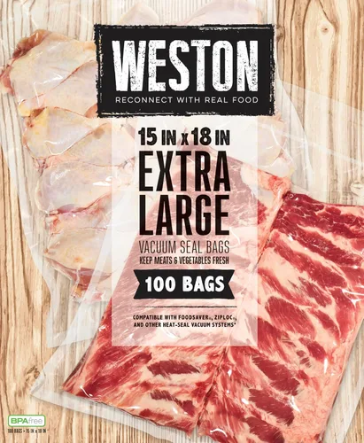Weston Bolsas selladoras al vacío, 2 capas de 0.118 pulgadas de grosor, para NutriFresh, FoodSaver y otros sistemas de sellado térmico, para