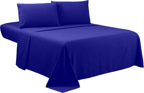 Miniatura 15 de Sfoothome Juego de sábanas King – Juego de cama de 4 piezas de lujo para hotel, bolsillo extra profundo, juego de ropa de cama serie 1800, Rosa