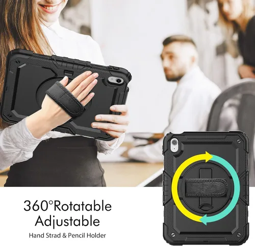 Miniatura 5 de Sibeitu Funda resistente para iPad (A16) de 11ª/10ª generación para el trabajo de 10.9 pulgadas 2025/2022 con protector de pantalla, protección