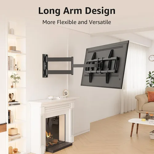 Miniatura 9 de MOUNTUP Soporte de pared para TV de esquina para la mayoría de televisores de 42 a 75 pulgadas con extensión larga de 32", soporte de pared para TV