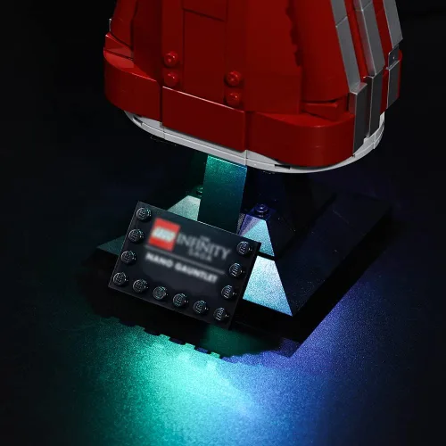 Miniatura 8 de Kyglaring Kit de iluminación LED diseñado para Lego Nano Gauntlet 76223 (sin modelo) y juego de luces compatible con réplica Iron Man Gauntlet