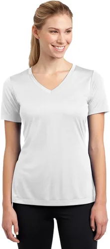Miniatura 2 de Sport-Tek Camiseta de manga larga con cuello en V PosiCharge Competitor, True Navy