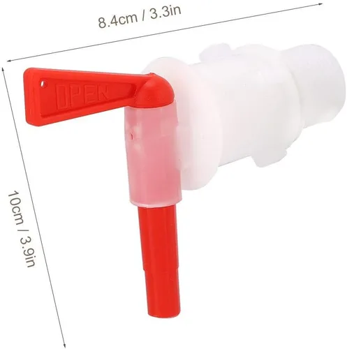 Miniatura 2 de Grifo de cubo de cerveza Espita de embotellado de plástico rojo para cerveza fermentador de elaboración de cerveza Cubo de embotellado