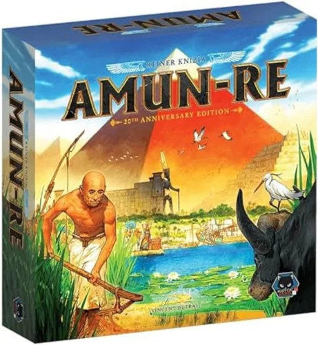 Amun Re by Alley Cat Games | Juego de mesa de estrategia | A partir de 12 años | 2 a 5 jugadores | Juego clásico de subastas y construcción de