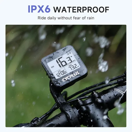 Miniatura 7 de CYCPLUS Computadora GPS para Bicicleta, Computadora de Ciclismo Inalámbrica con Retroiluminación Automática, Velocímetro Odómetro de Bicicleta