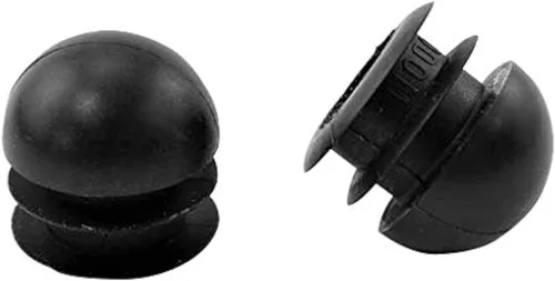 7/8" Ronda Insertar Glide Pata de Silla Protectores | Negro | Paquete de: 25