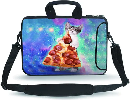 Miniatura 6 de Bolsa bandolera para portátil HYUTOTA de 11 a 15.6 pulgadas para Laptop/Chromebook/Ultrabook Notebook PC, Acuarela (Abstract Watercolor)