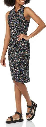 Miniatura 3 de Tienda Essentials Vestido cruzado cruzado sin mangas con cuello cruzado para mujer