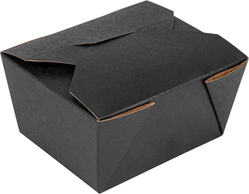 Miniatura 13 de Restaurantware Contenedor desechable para llevar, 30 oz / #1, negro