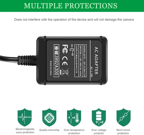 Miniatura 5 de AC-L100 para Sony Handycam Camcorder Charger, compatible con CCD TRV108 TRV308 TRV318 y DCR-TRV460, etc., repuesto para adaptador de corriente