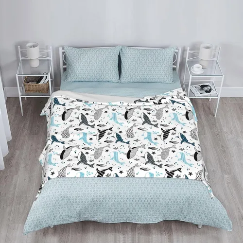 Miniatura 8 de Manta de ballenas con diseño de tiburones, manta ligera y cálida de franela de forro polar, acogedora y suave, manta de aire acondicionado, regalos