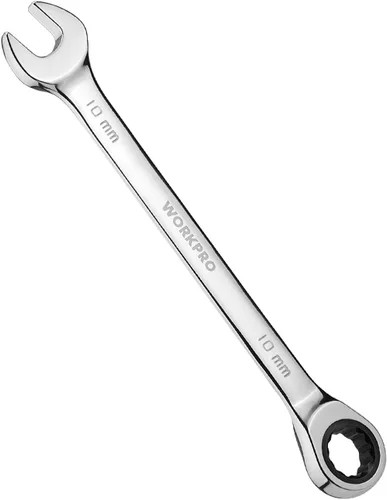 Miniatura 18 de WORKPRO Juego de llaves combinadas de trinquete de cabeza flexible de 8 piezas, SAE 5/16-3/4 pulgadas, 72 dientes, construcción CR-V, niquelado