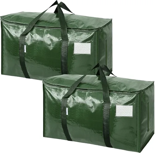 Miniatura 43 de TICONN Paquete de 2 bolsas de mudanza extra grandes resistentes con cremalleras y asas de transporte, bolsas de almacenamiento duraderas