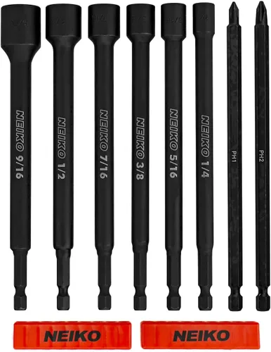Miniatura 17 de NEIKO 10048A Juego de Brocas de Seguridad de 100 Piezas Acero Cr-V Adaptadores de 1/4 de Pulgada Phillips Ranurado Hexagonal Torx Star A Prueba