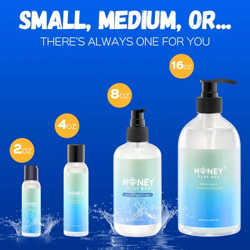 Miniatura 7 de Lubricante personal a base de agua (8 onzas líquidas) para hombres, mujeres y parejas, apto para juguetes, sin sabor, antiadherente, fácil