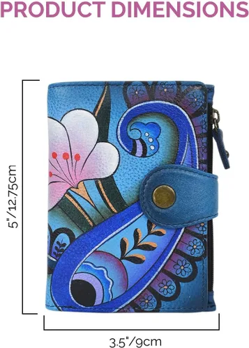 Miniatura 101 de Anna by Anuschka Cartera de mujer pintada a mano de cuero genuino para mujer