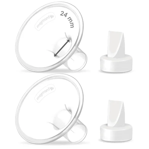Miniatura 10 de Maymom Brida de protección de pecho compatible de 0.669 in para extractor de leche y válvula Lansinoh. Piezas de bomba Lansinoh no originales.