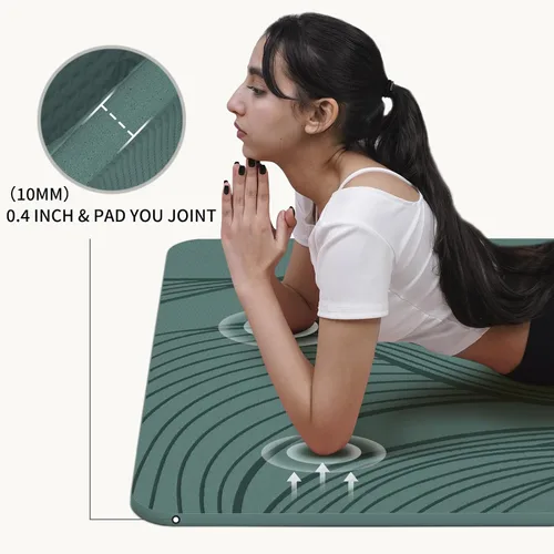 Miniatura 3 de PAIDU Esterilla de Yoga Grande - 72' x 36' x 0.4' Ancho Extra y Grueso, Cómodo, Antideslizante Esterilla de Ejercicio - Funciona Genial en Todos
