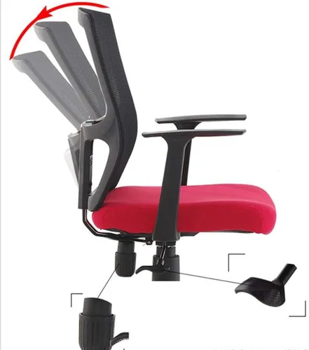 Miniatura 5 de Articulate Silla de oficina ergonómica de malla en negro59* 102CM(blanco-dinosaurio Doodle4)
