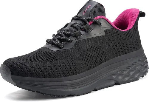 Miniatura 8 de AVW Zapatos de trabajo antideslizantes para mujeres, zapatillas deportivas resistentes al agua para caminar, zapatos para servicio de alimentos