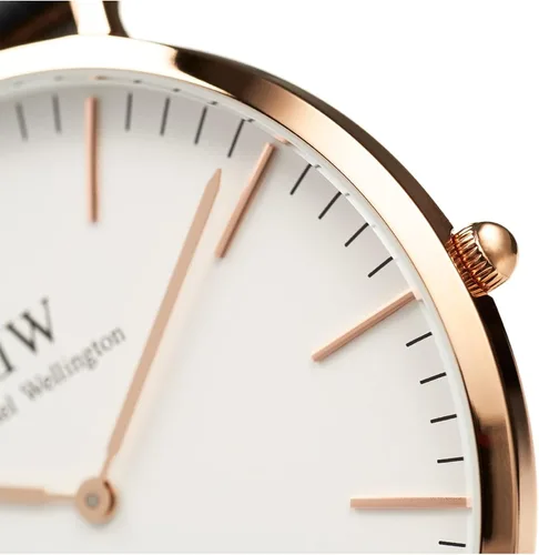 Miniatura 2 de Daniel Wellington Reloj clásico de tela plateada (poliéster)